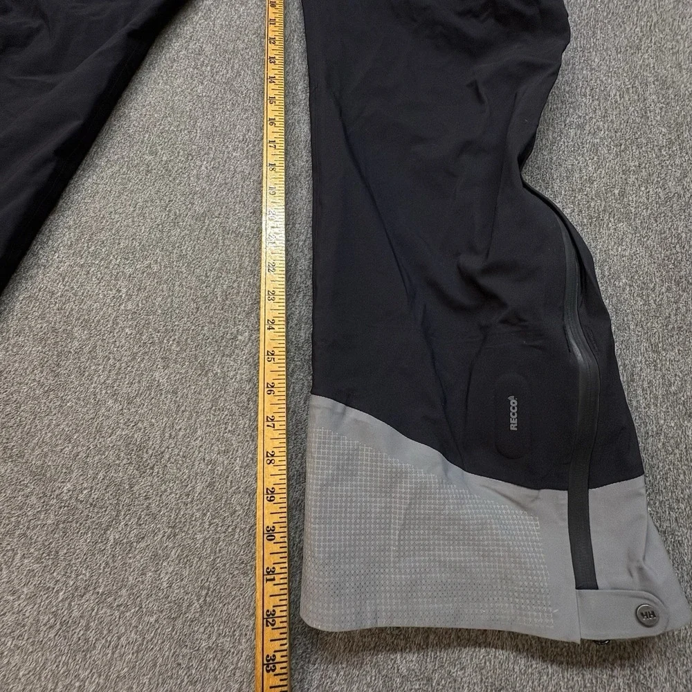 Helly Hansen Snow Pants Mens L‎ Black Helly Tech RECCO Primaloft Insulated Ski